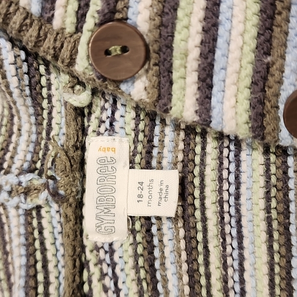 Gymboree Sweater Knit Cardigan 18-24 months Striped - Picture 4 of 7